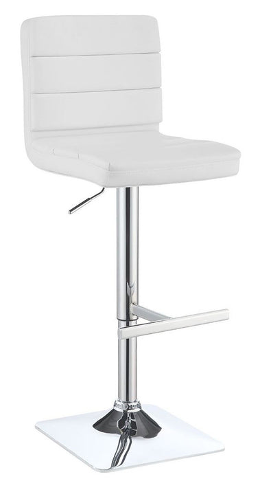 Coaster Furniture - White Adjustable Bar Stool Set of 2 - 120694