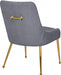 Meridian Furniture - Ace Velvet Dining Chair Set of 2 in Grey - 855Grey - GreatFurnitureDeal