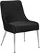 Meridian Furniture - Ace Velvet Dining Chair Set of 2 in Black - 856Black - GreatFurnitureDeal