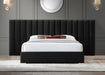 Meridian Furniture - Pablo Velvet King Bed in Black - PabloBlack-K - GreatFurnitureDeal
