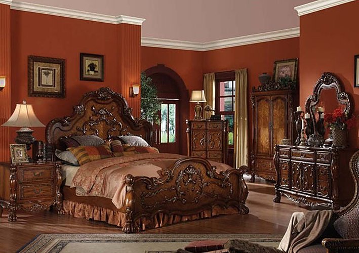 Acme Furniture - Dresden 3 Piece King Bedroom Set in Cherry - 12137EK-3SET - GreatFurnitureDeal