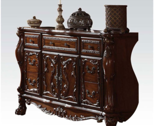 Acme Furniture - Dresden 7 Drawer Dresser with Server in Cherry Oak - 12145