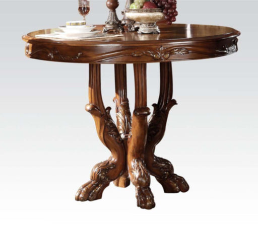 Acme Furniture - Dresden Round Pedestal Counter Height Table in Cherry Oak - 12160