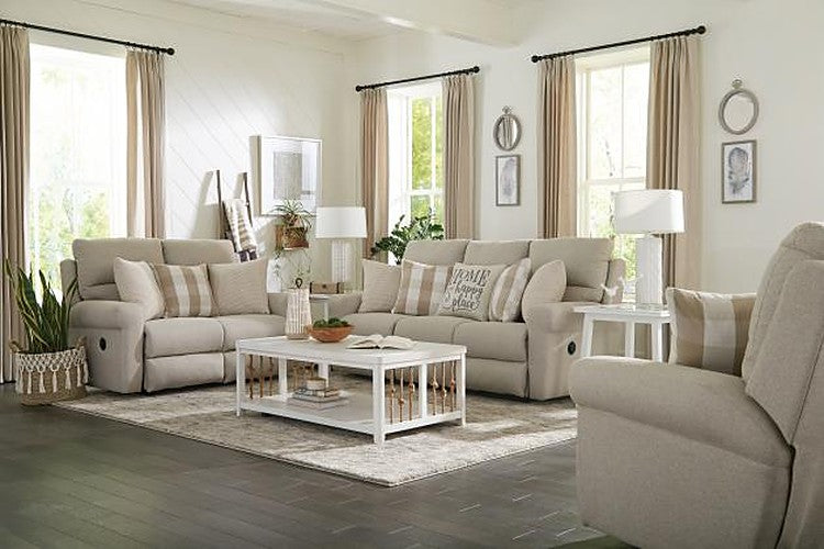 Catnapper - Westport 2 Piece Sofa Set in Cement-Linen - 1211-CEMENT-2SET - GreatFurnitureDeal