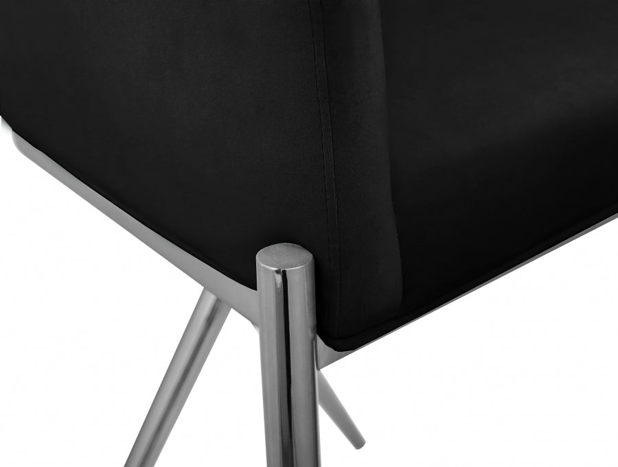 Meridian Furniture - Xavier Counter Stool Set of 2 in Black - 866Black-C