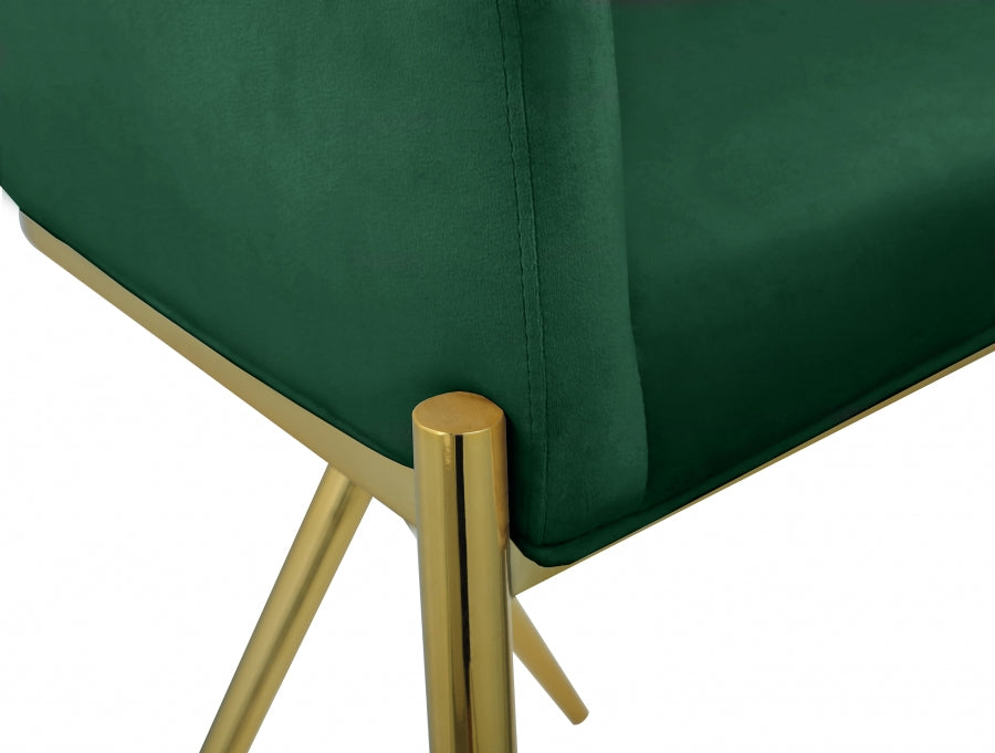 Meridian Furniture - Xavier Counter Stool Set of 2 in Green - 867Green-C - GreatFurnitureDeal