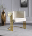 Meridian Furniture - Rays Accent Chair in Cream - 533Cream - GreatFurnitureDeal