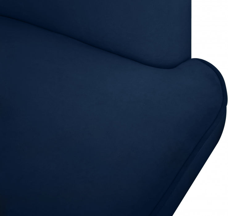 Meridian Furniture - Rays Accent Chair in Navy - 533Navy - GreatFurnitureDeal