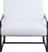 Meridian Furniture - Industry Faux Leather Accent Chair in White - 535White - GreatFurnitureDeal