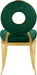 Meridian Furniture - Carousel Velvet Dining Chair Set of 2 in Green - 858Green-C - GreatFurnitureDeal
