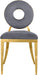 Meridian Furniture - Carousel Velvet Dining Chair Set of 2 in Grey - 858Grey-C - GreatFurnitureDeal