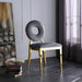 Meridian Furniture - Carousel Velvet Dining Chair Set of 2 in Grey - 858Grey-C - GreatFurnitureDeal