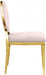 Meridian Furniture - Carousel Velvet Dining Chair Set of 2 in Pink - 858Pink-C - GreatFurnitureDeal