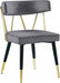 Meridian Furniture - Rheingold Velvet Dining Chair Set of 2 in Grey - 854Grey-C - GreatFurnitureDeal