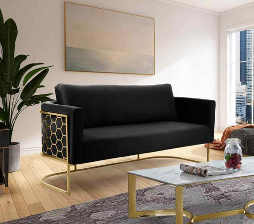 Meridian Furniture - Casa Sofa in Black - 692Black-S - GreatFurnitureDeal