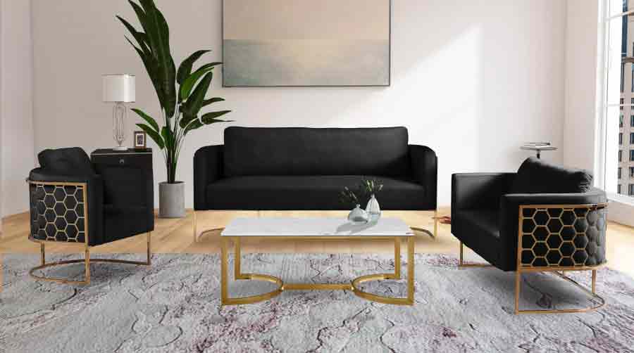 Meridian Furniture - Casa Loveseat in Black - 692Black-L - GreatFurnitureDeal
