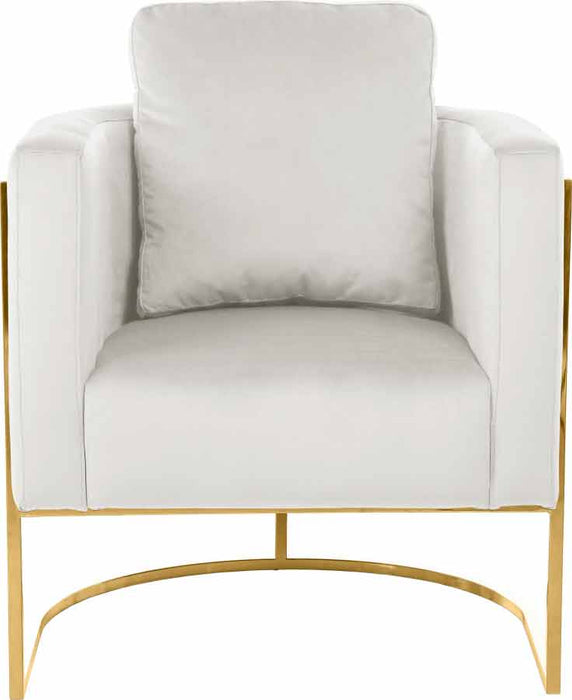 Meridian Furniture - Casa 3 Piece Living Room Set in Cream - 692Cream-S-3SET
