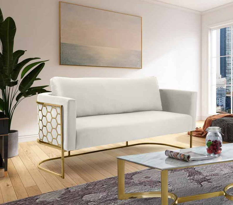 Meridian Furniture - Casa Sofa in Cream - 692Cream-S