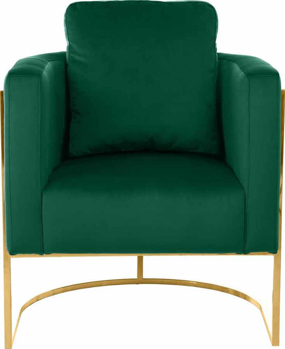 Meridian Furniture - Casa 3 Piece Living Room Set in Green - 692Green-S-3SET