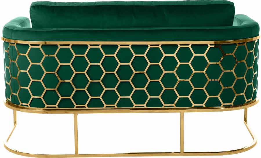 Meridian Furniture - Casa Loveseat in Green - 692Green-L