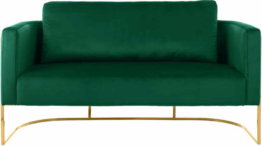 Meridian Furniture - Casa 3 Piece Living Room Set in Green - 692Green-S-3SET - GreatFurnitureDeal