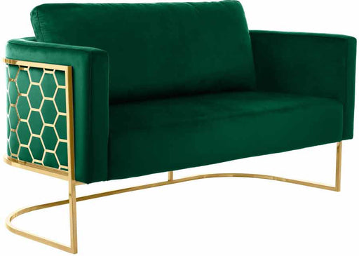 Meridian Furniture - Casa Loveseat in Green - 692Green-L - GreatFurnitureDeal