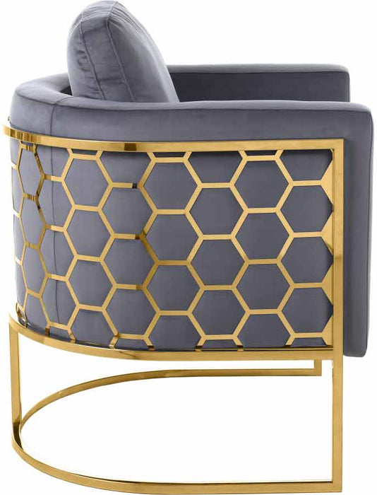 Meridian Furniture - Casa Chair in Grey - 692Grey-C