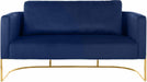 Meridian Furniture - Casa Loveseat in Navy - 692Navy-L - GreatFurnitureDeal