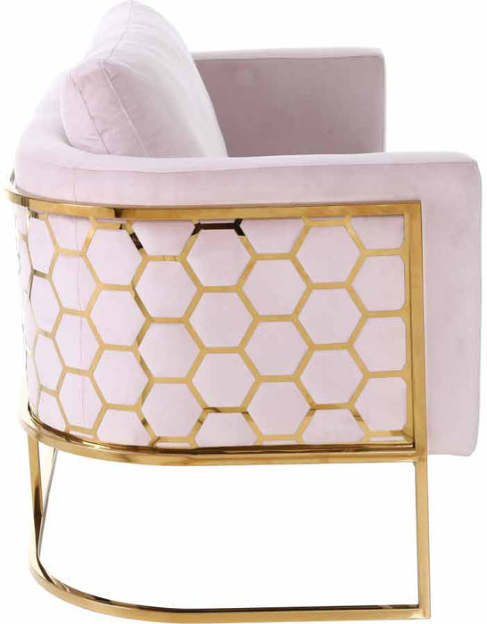 Meridian Furniture - Casa Loveseat in Pink - 692Pink-L - GreatFurnitureDeal