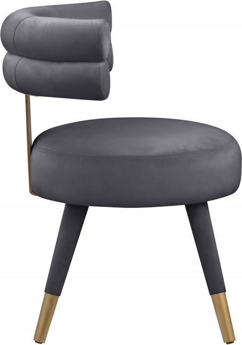 Meridian Furniture - Fitzroy Dining Chair Set of 2 in Grey - 747Grey-C - GreatFurnitureDeal