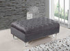 Meridian Furniture - Lucas 4 Piece Living Room Set in Grey - 609Grey-S-4SET - GreatFurnitureDeal