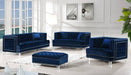 Meridian Furniture - Lucas Velvet Sofa in Navy - 609Navy-S - GreatFurnitureDeal