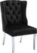 Meridian Furniture - Suri Velvet Dining Chair Set of 2 in Black - 809Black-C - GreatFurnitureDeal