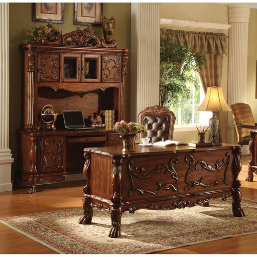 Acme Furniture - Dresden Traditional Cherry Solid Wood 3 Pieces Home Office Set - 12169-SET - GreatFurnitureDeal