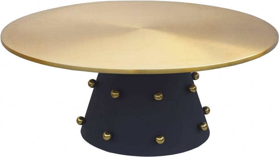 Meridian Furniture - Raven Coffee Table in Brushed Gold - 257-CT - GreatFurnitureDeal