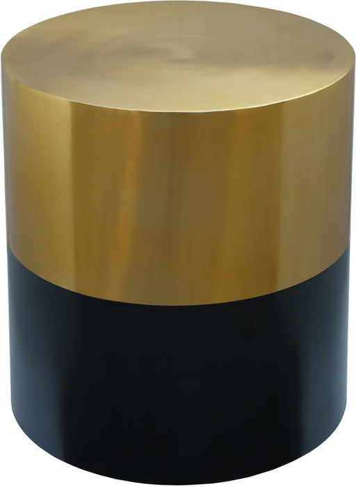 Meridian Furniture - Sun End Table in Black and Gold - 287-ET - GreatFurnitureDeal