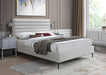 Meridian Furniture - Hunter King Linen Bed in Cream - HunterCream-K - GreatFurnitureDeal