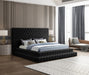 Meridian Furniture - Revel Velvet King Bed in Black - RevelBlack-K - GreatFurnitureDeal