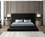Meridian Furniture - Revel Velvet King Bed in Black - RevelBlack-K - GreatFurnitureDeal