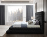 Meridian Furniture - Revel Velvet King Bed in Black - RevelBlack-K - GreatFurnitureDeal