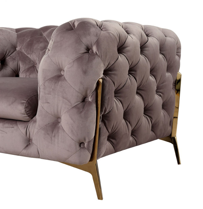 VIG Furniture - Divani Casa Sheila Modern Silver Fabric Sofa Set - VGCA1346-SIL - GreatFurnitureDeal