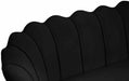 Meridian Furniture - Gardenia Velvet Loveseat in Black - 684Black-L - GreatFurnitureDeal