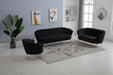 Meridian Furniture - Gardenia Velvet Sofa in Black - 684Black-S - GreatFurnitureDeal