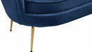 Meridian Furniture - Gardenia Velvet Sofa in Navy - 684Navy-S - GreatFurnitureDeal