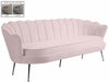 Meridian Furniture - Gardenia Velvet Sofa in Pink - 684Pink-S - GreatFurnitureDeal