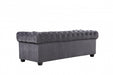 Meridian Furniture - Bowery Velvet Loveseat in Grey - 614Grey-L - GreatFurnitureDeal