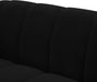 Meridian Furniture - Elijah Velvet Loveseat in Black - 613Black-L - GreatFurnitureDeal