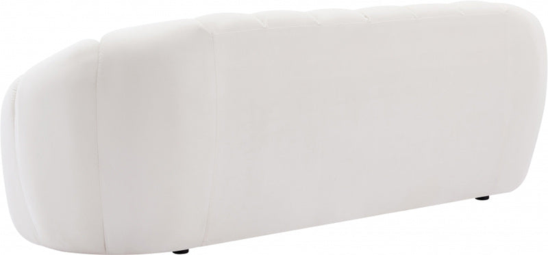 Meridian Furniture - Elijah Velvet Sofa in Cream - 613Cream-S - GreatFurnitureDeal