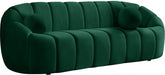 Meridian Furniture - Elijah Velvet Sofa in Green - 613Green-S - GreatFurnitureDeal
