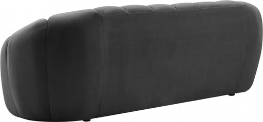 Meridian Furniture - Elijah Velvet Sofa in Grey - 613Grey-S - GreatFurnitureDeal
